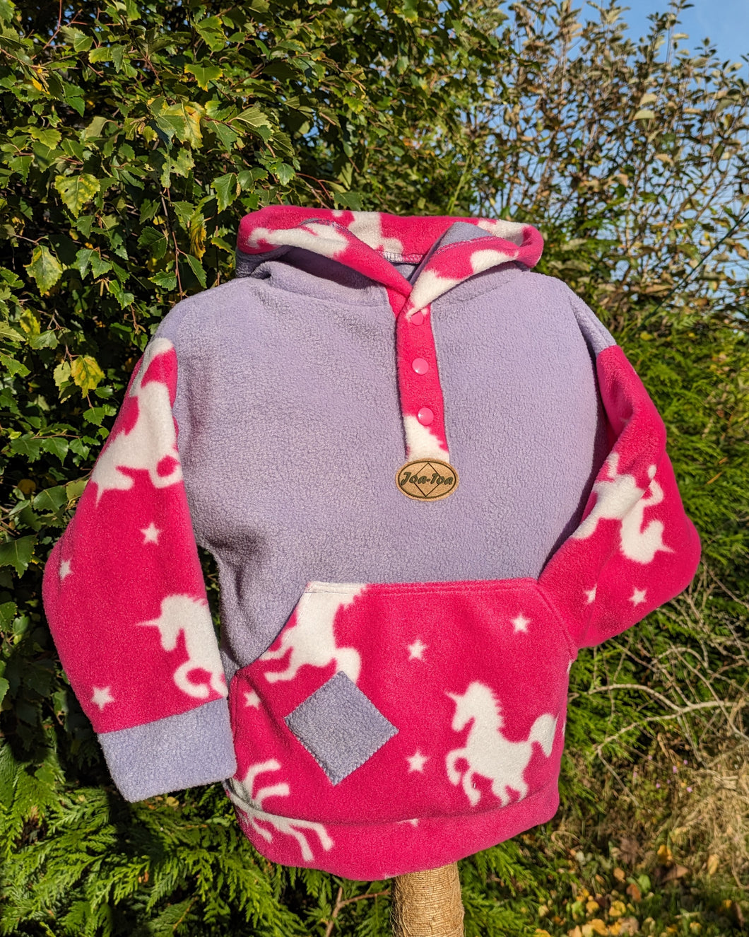Kid's pink unicorn hoodie