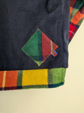 Load image into Gallery viewer, Kid's blue fleece hoodie with Highland cow