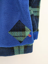 Load image into Gallery viewer, Kid's cobalt fleece hoodie with Highland cow