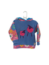Load image into Gallery viewer, Kid's fleece hoodie with pink sheep
