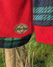 Load image into Gallery viewer, Kid's fleece hoodie with black watch tartan coo