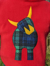 Load image into Gallery viewer, Kid's fleece hoodie with black watch tartan coo