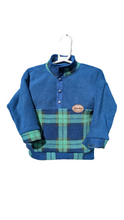 Load image into Gallery viewer, Popper top navy blue/Black watch tartan
