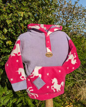 Load image into Gallery viewer, Kid&#39;s pink unicorn hoodie
