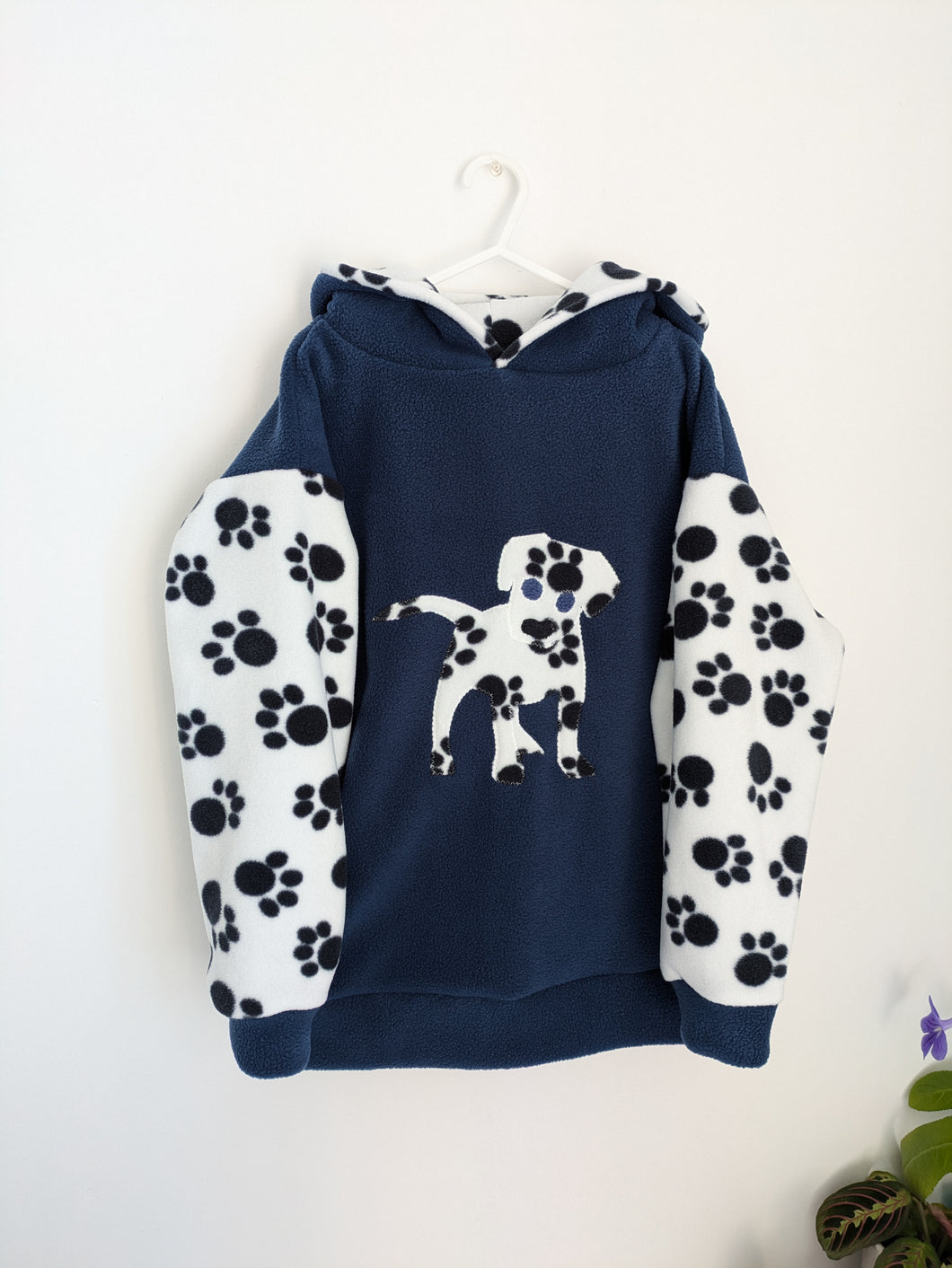 8-12 years paws puppy fleece hoodie