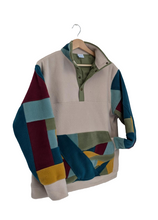 Load image into Gallery viewer, Popper top - patchwork, earth tones
