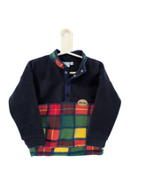 Load image into Gallery viewer, Popper top navy blue/tartan
