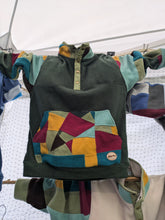 Load image into Gallery viewer, Popper top - forest green patchwork
