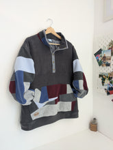 Load image into Gallery viewer, Patchwork popper top, greys.
