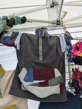Load image into Gallery viewer, Patchwork popper top, greys.
