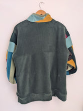 Load image into Gallery viewer, Popper top - forest green patchwork
