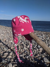 Load image into Gallery viewer, Tassle hat pink unicorn
