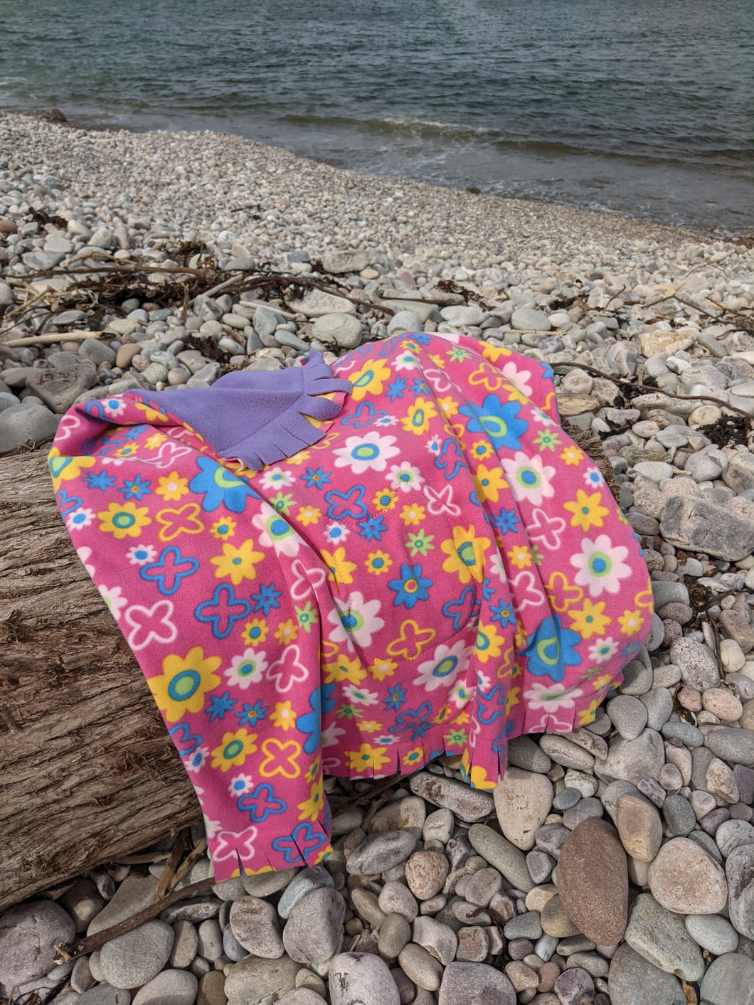 Blanket, Pink flower