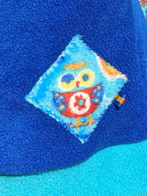 Load image into Gallery viewer, Kid&#39;s cobalt blue hoodie with owl

